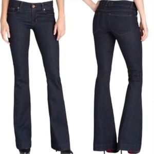 J Brand Dark Indigo Love Story Flare Jeans
